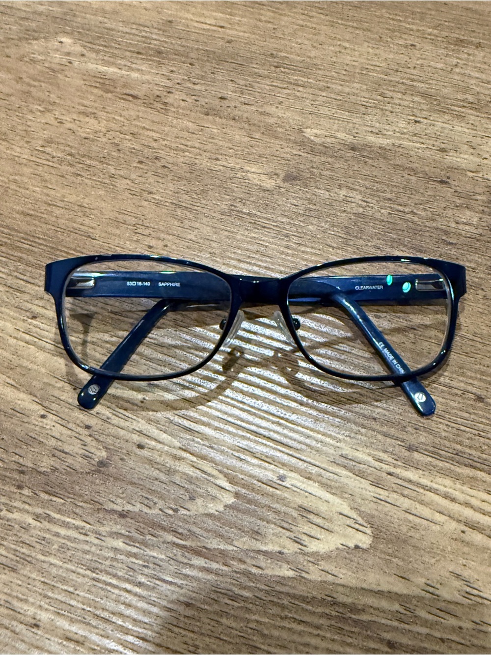 Bulova Women’s Eyeglasses Frames Only, CLEARWATER, 53-16-140, Sapphire Blue
